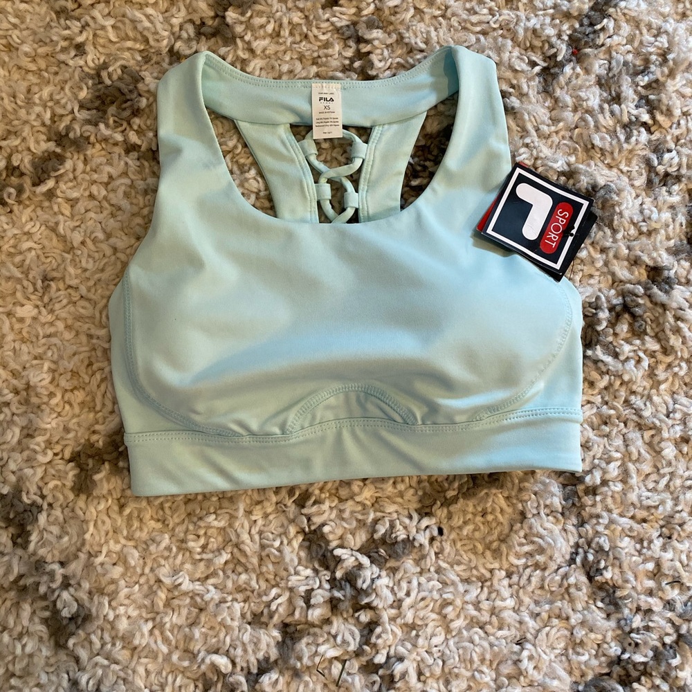 ***SOLD Light blue sports bra